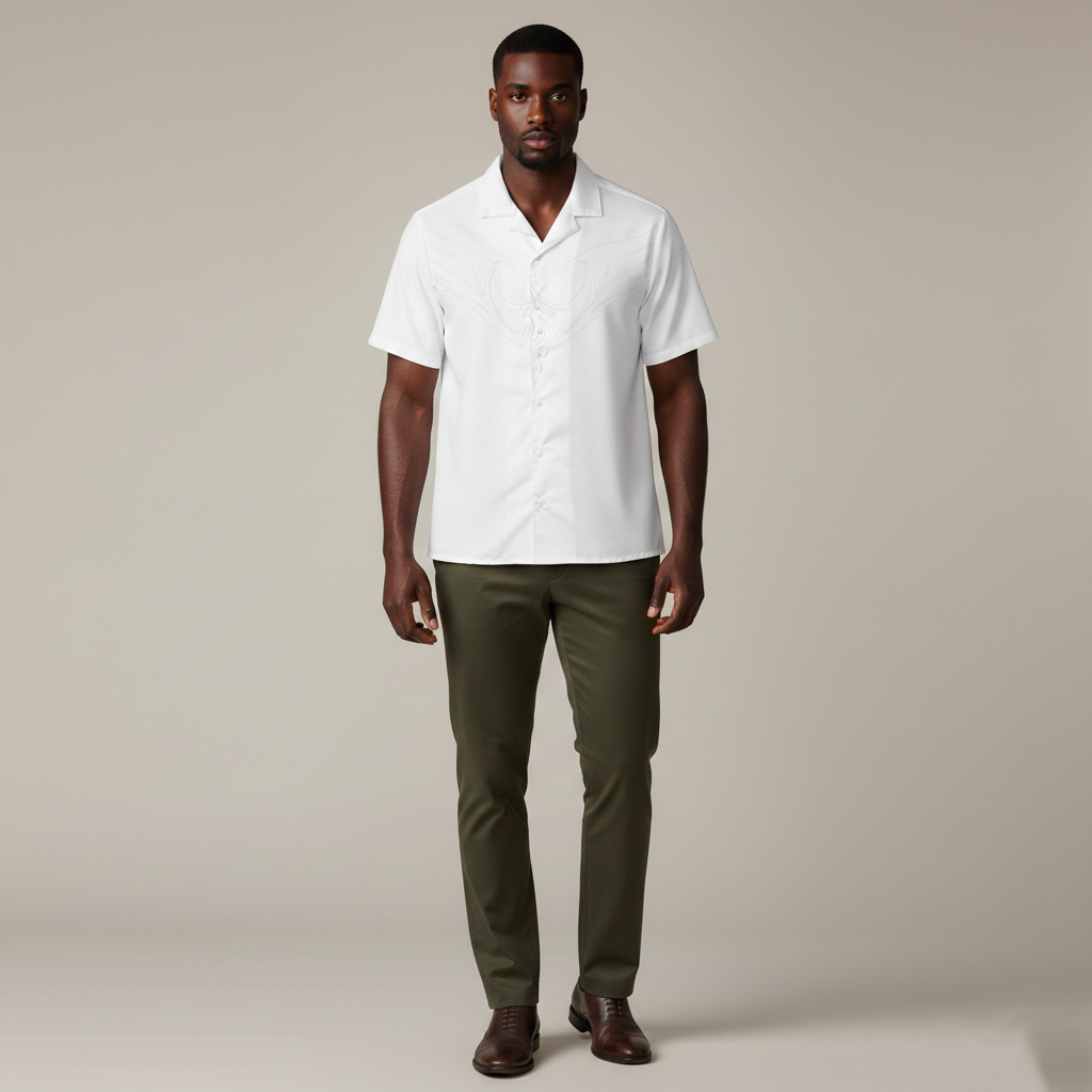 Wistario Tailored Button-Up Shirt